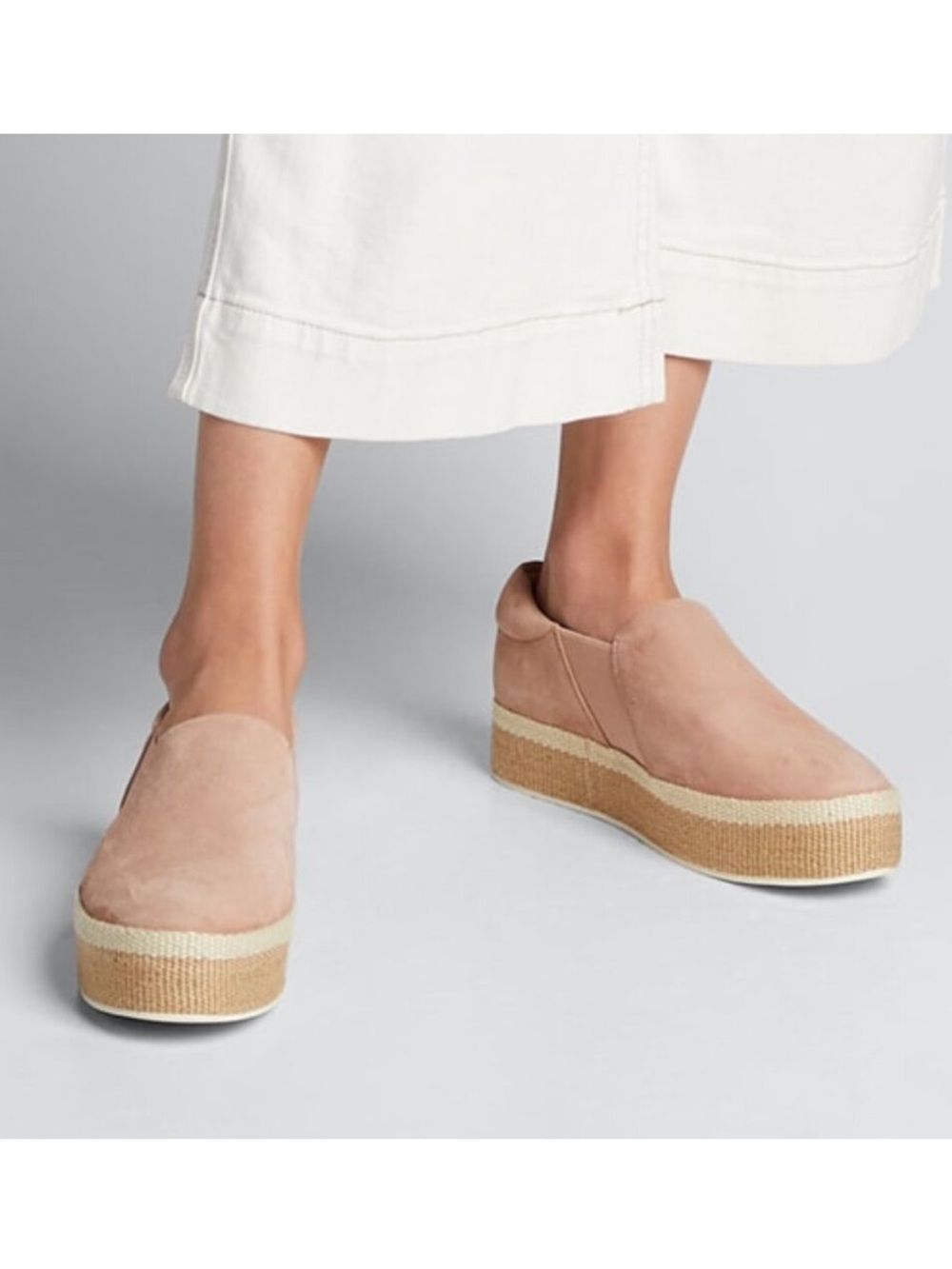Vince. | Wilden Suede Platform Slip-On Sneakers, Size 7.5